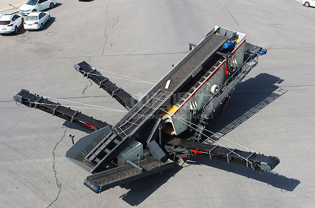 移動篩分機俯視圖